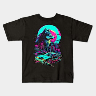 The Nightfall Guardian : Cyberwolf Kids T-Shirt